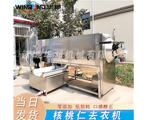 中型核桃仁去皮機 時產(chǎn)100公斤核桃仁去衣機