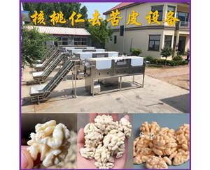 純物理核桃仁去皮機(jī) 去皮核桃仁加工流水線 華邦定制
